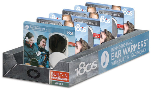 180s 2 PC Ear Warmer W/ Headphones Set