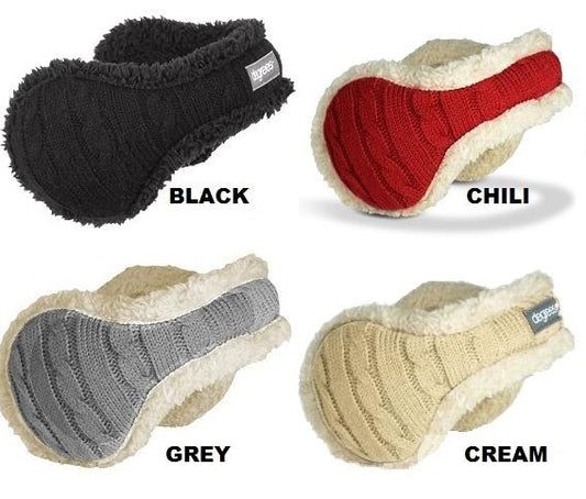 Women Degrees by 180s Cable Knit Earmuffs