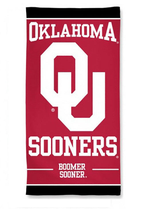 NCAA Oklahoma Sooners 30" X 60" Beach / Dorm Towel