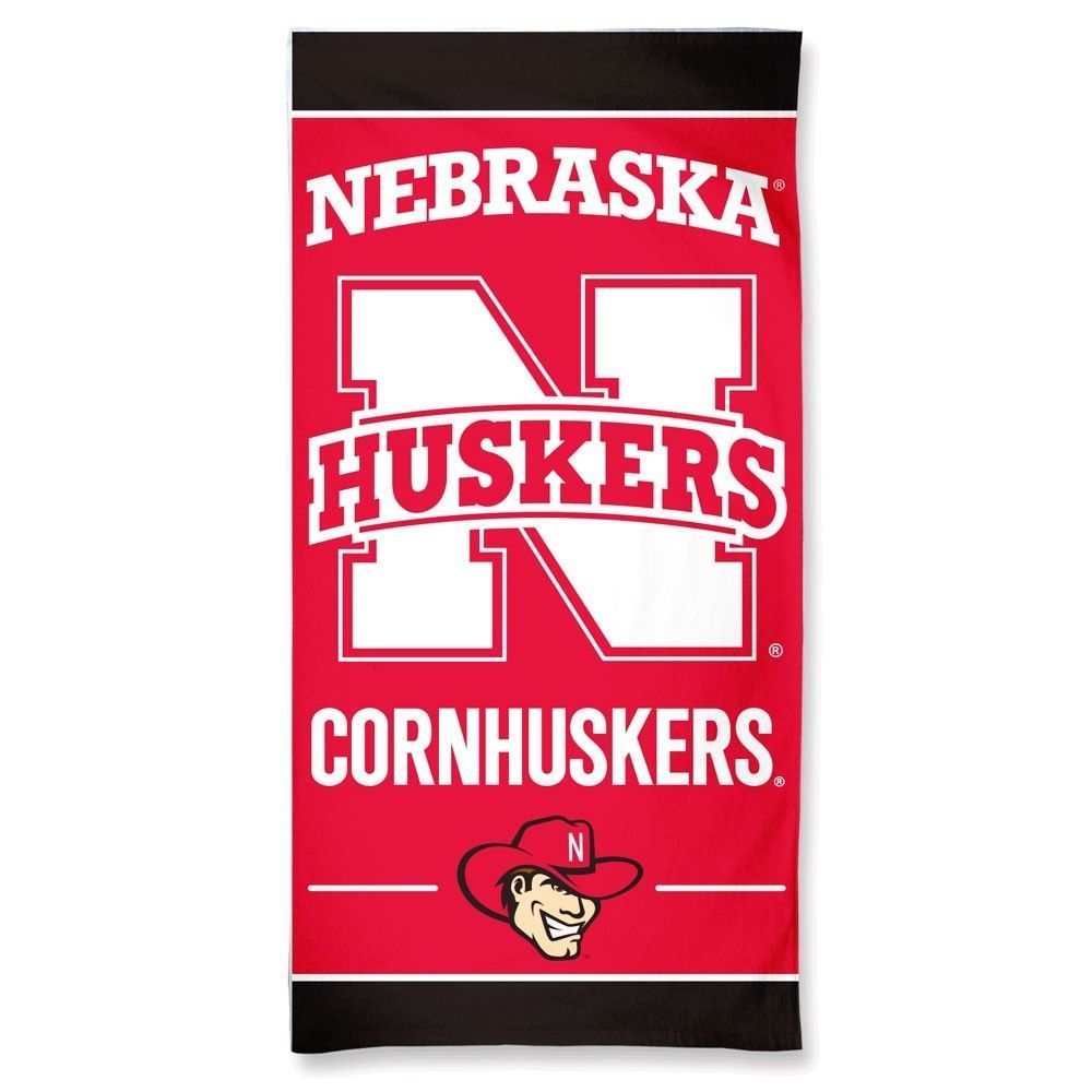 NCAA Nebraska Huskers 30" X 60" Beach / Dorm Towel